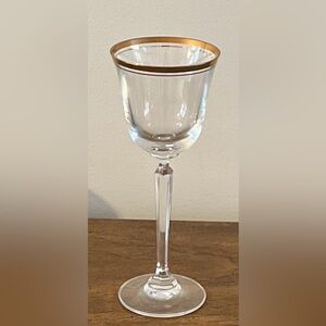 Mikasa Gold-Trimmed Wine Glass Set of 2 Wheaton